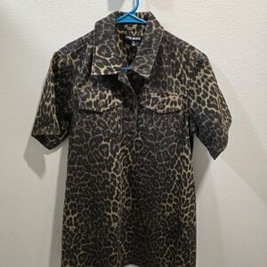 Steve Madden Leopard Print Mini Dress